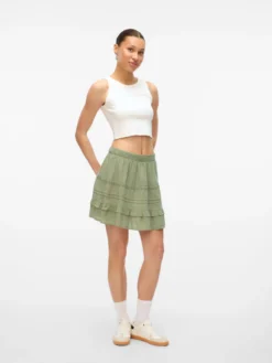 VMPRETTY Mittlere Taille Kurzer Rock