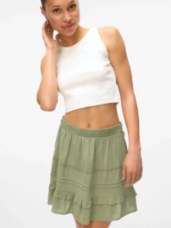 VMPRETTY Mittlere Taille Kurzer Rock
