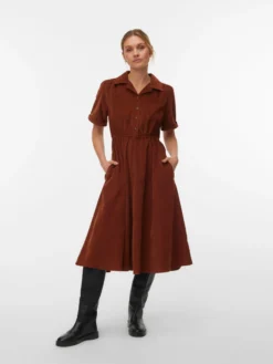 VMRAY Cord-Midikleid