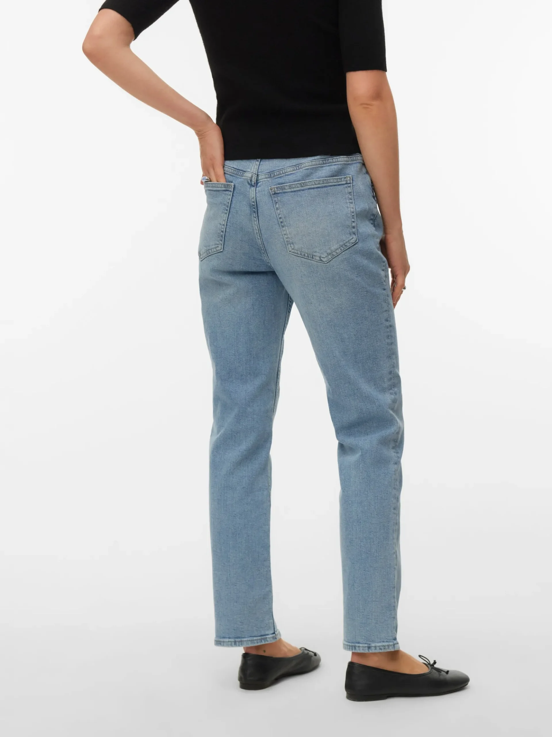 VMROSIE Mid Rise Slim Fit Jeans