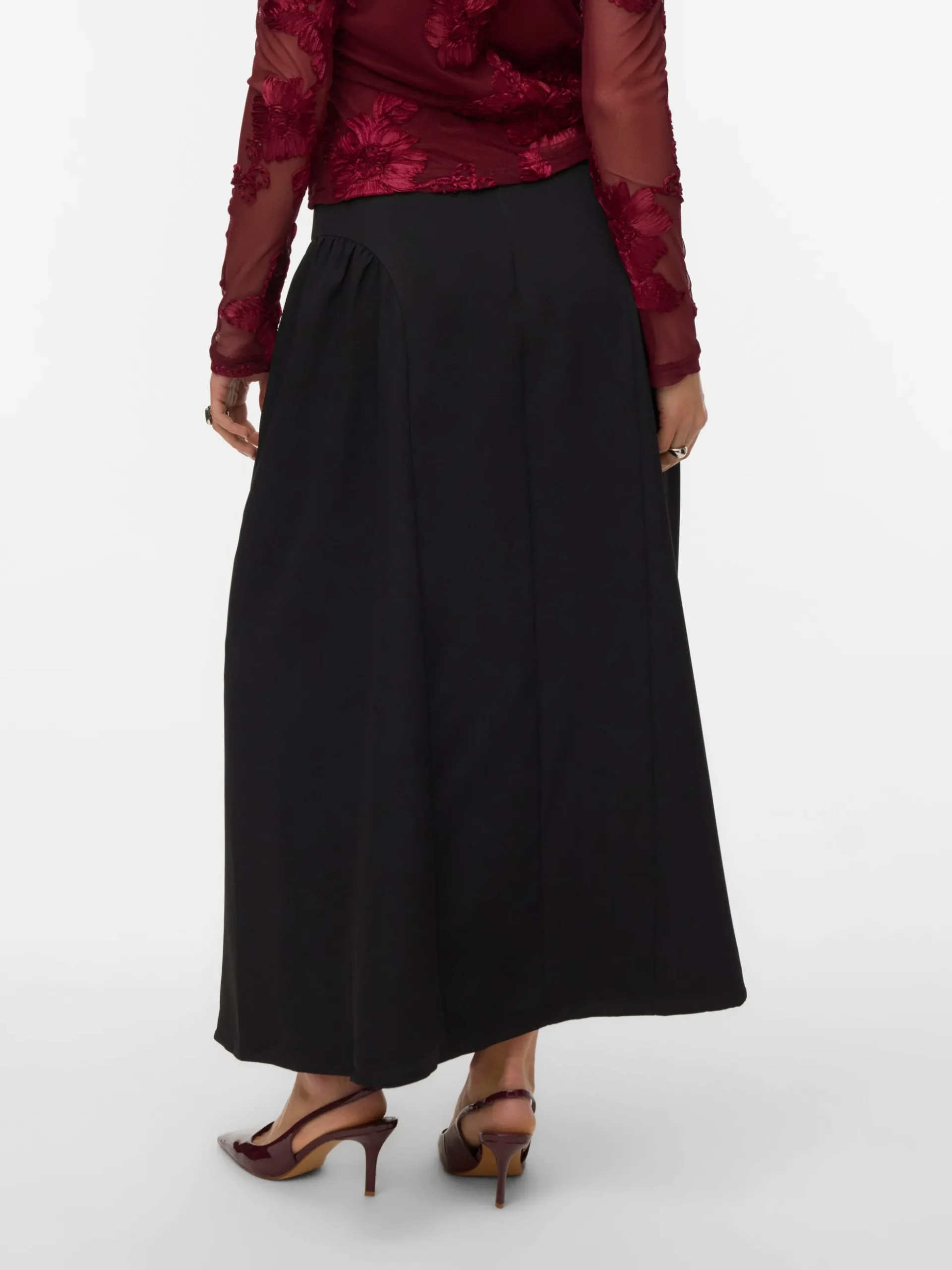 VMSALLY Hohe Taille Langer Rock