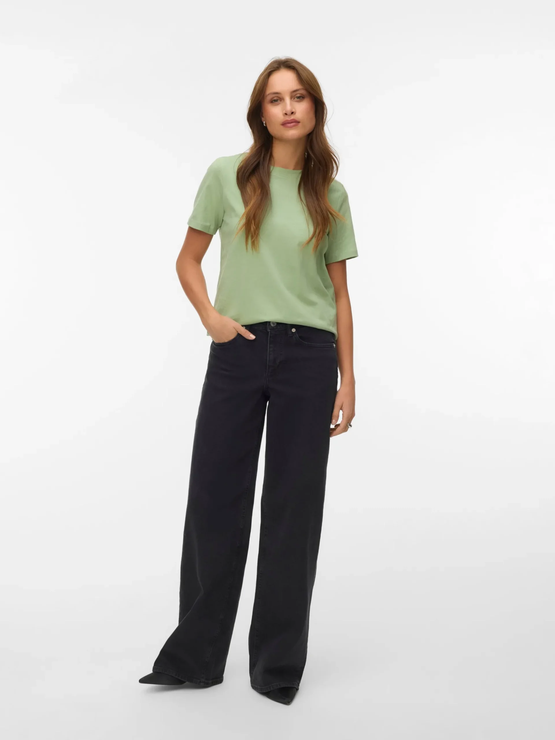 VMSANDIE-STRETCH Mid Rise Weiter Beinschnitt Jeans