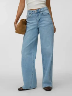 VMSANDIE-STRETCH Mid Rise Weite Passform - kurz geschnitten Jeans