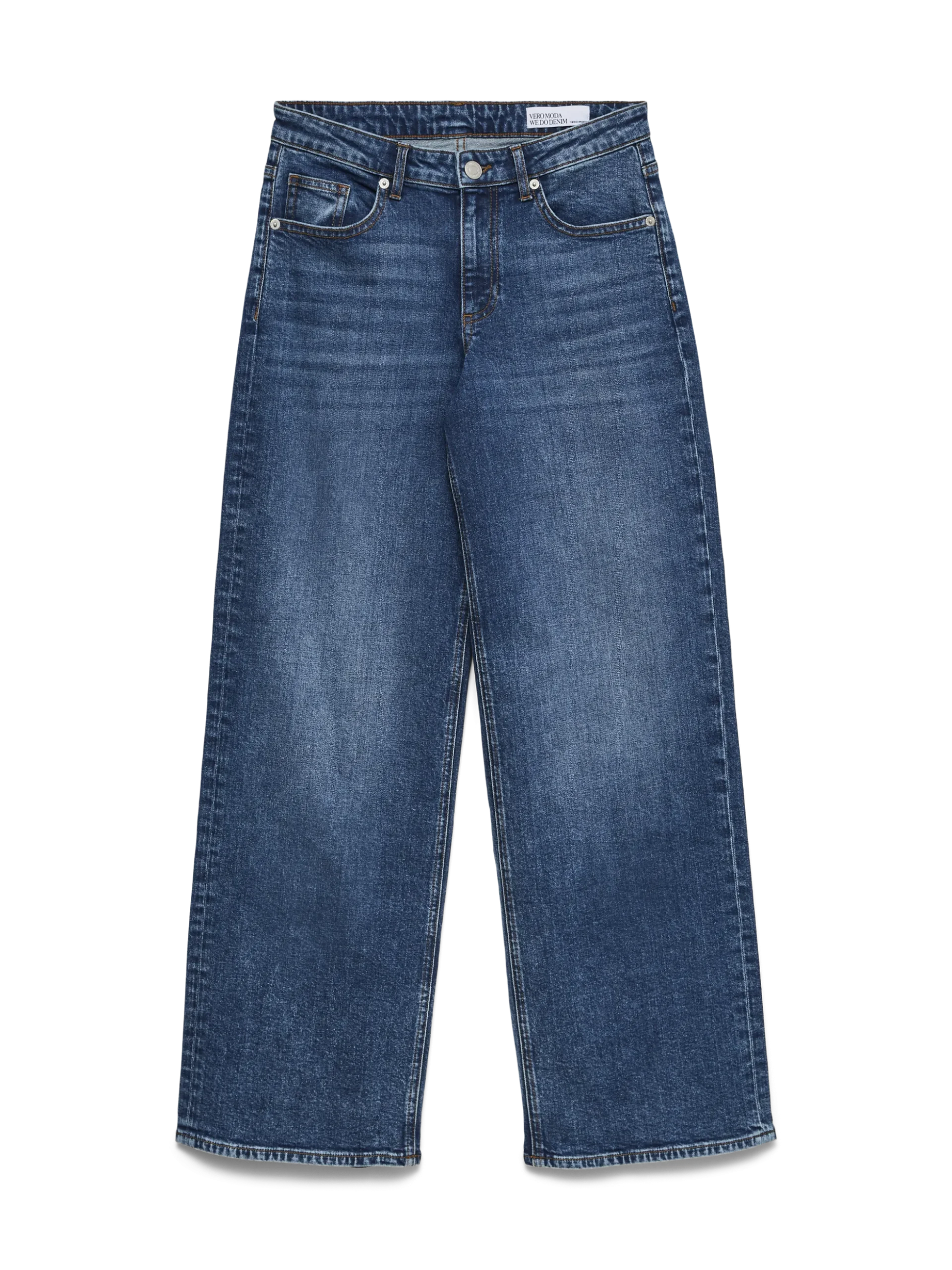 VMSANDIE-STRETCH Mid Rise Weite Passform - kurz geschnitten Jeans