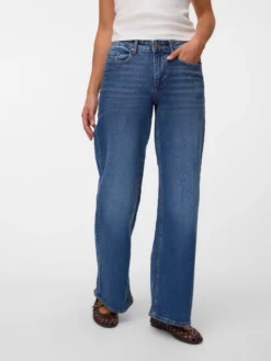 VMSANDIE-STRETCH Mid Rise Weite Passform - kurz geschnitten Jeans