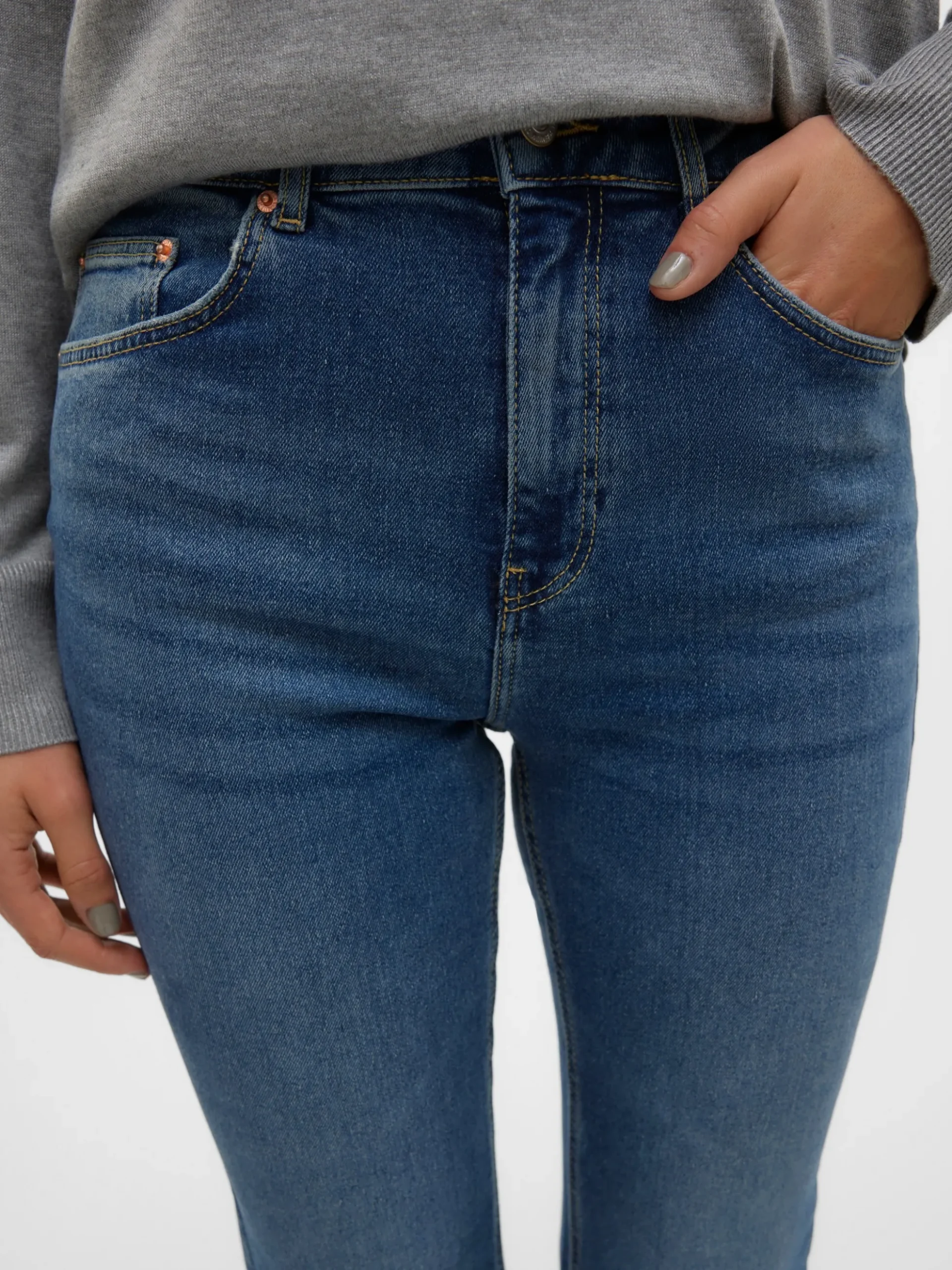 VMSELINA Hohe Taille Ausgestellt Jeans