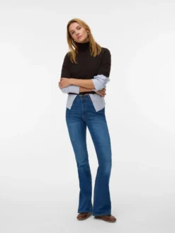 VMSIGA Hohe Taille Ausgestellt Jeans