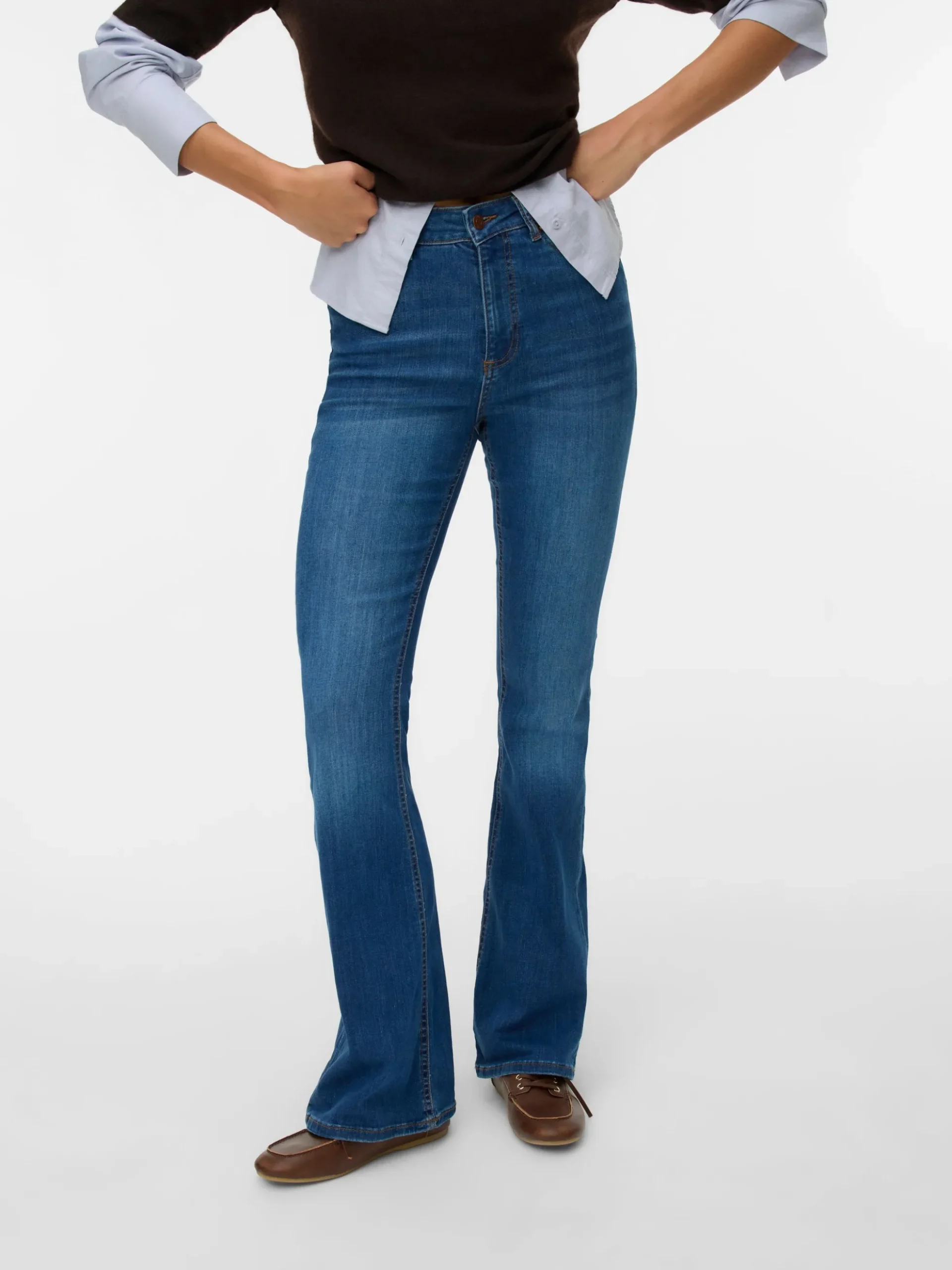 VMSIGA Hohe Taille Ausgestellt Jeans