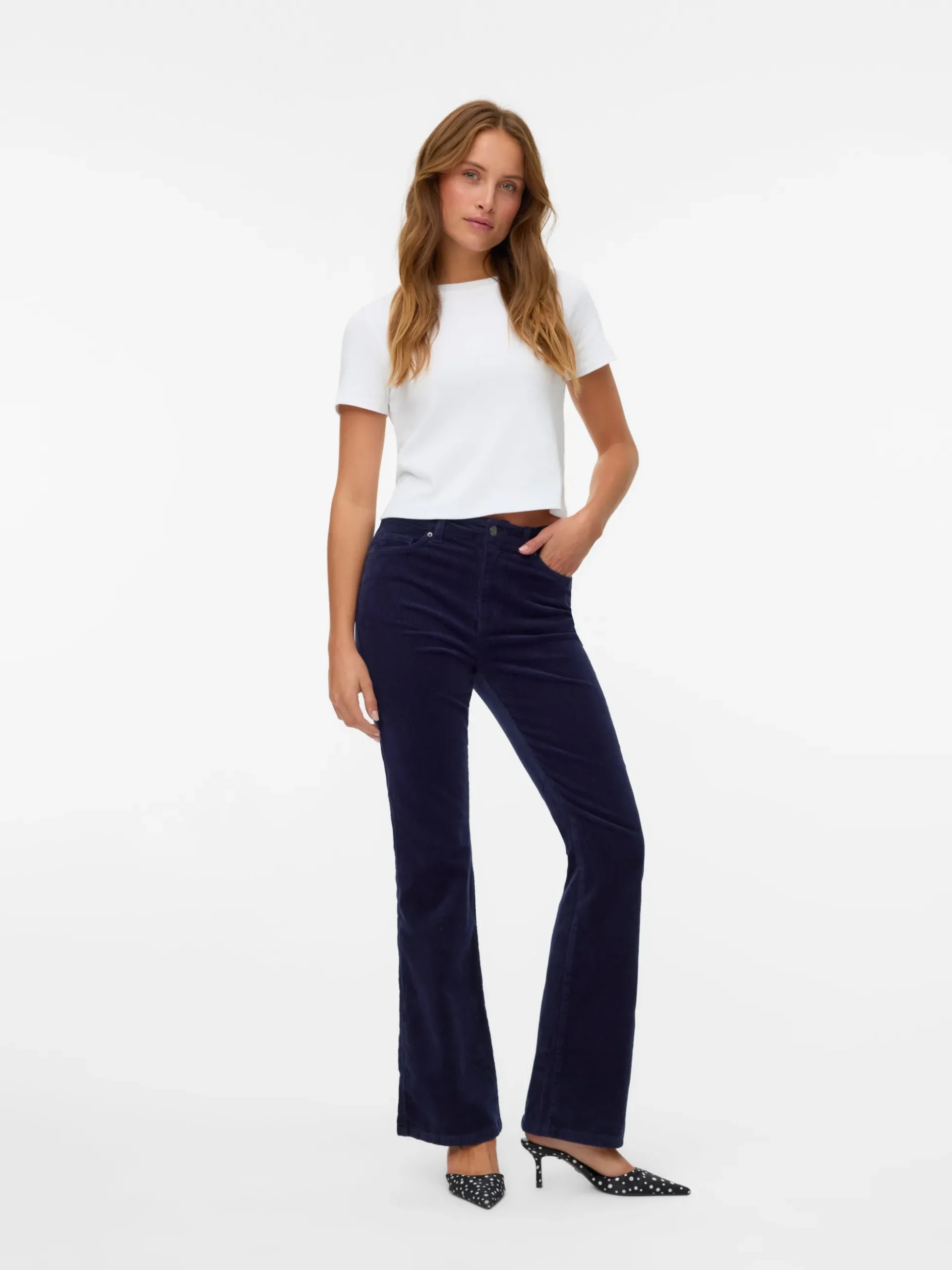 VMSIGA Hohe Taille CordHose