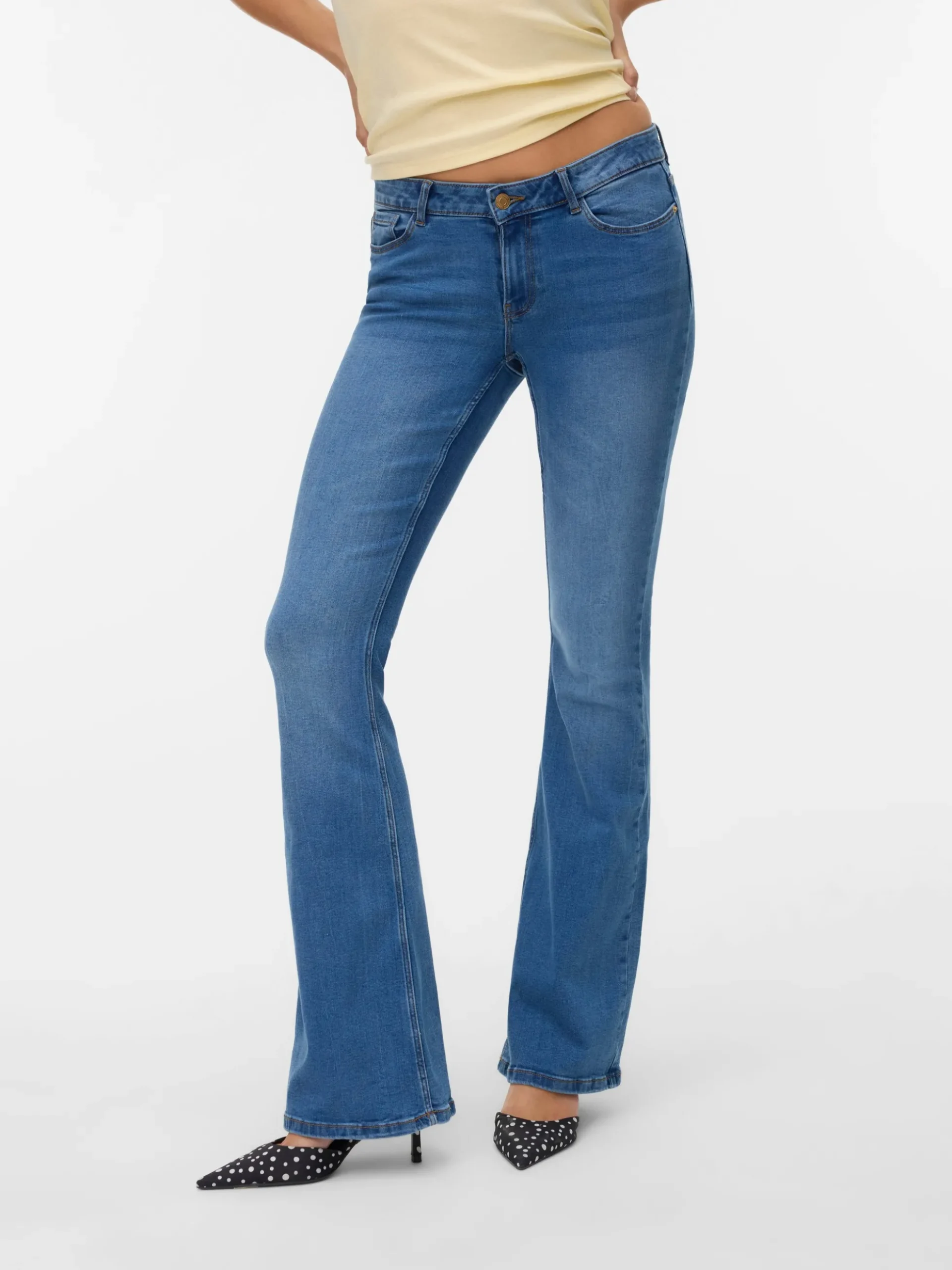 VMSIGI Niedrige Taille Ausgestellt Jeans