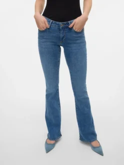 VMSIGI Niedrige Taille Ausgestellt Jeans