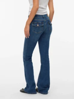 VMSIGI Niedrige Taille Ausgestellt Jeans