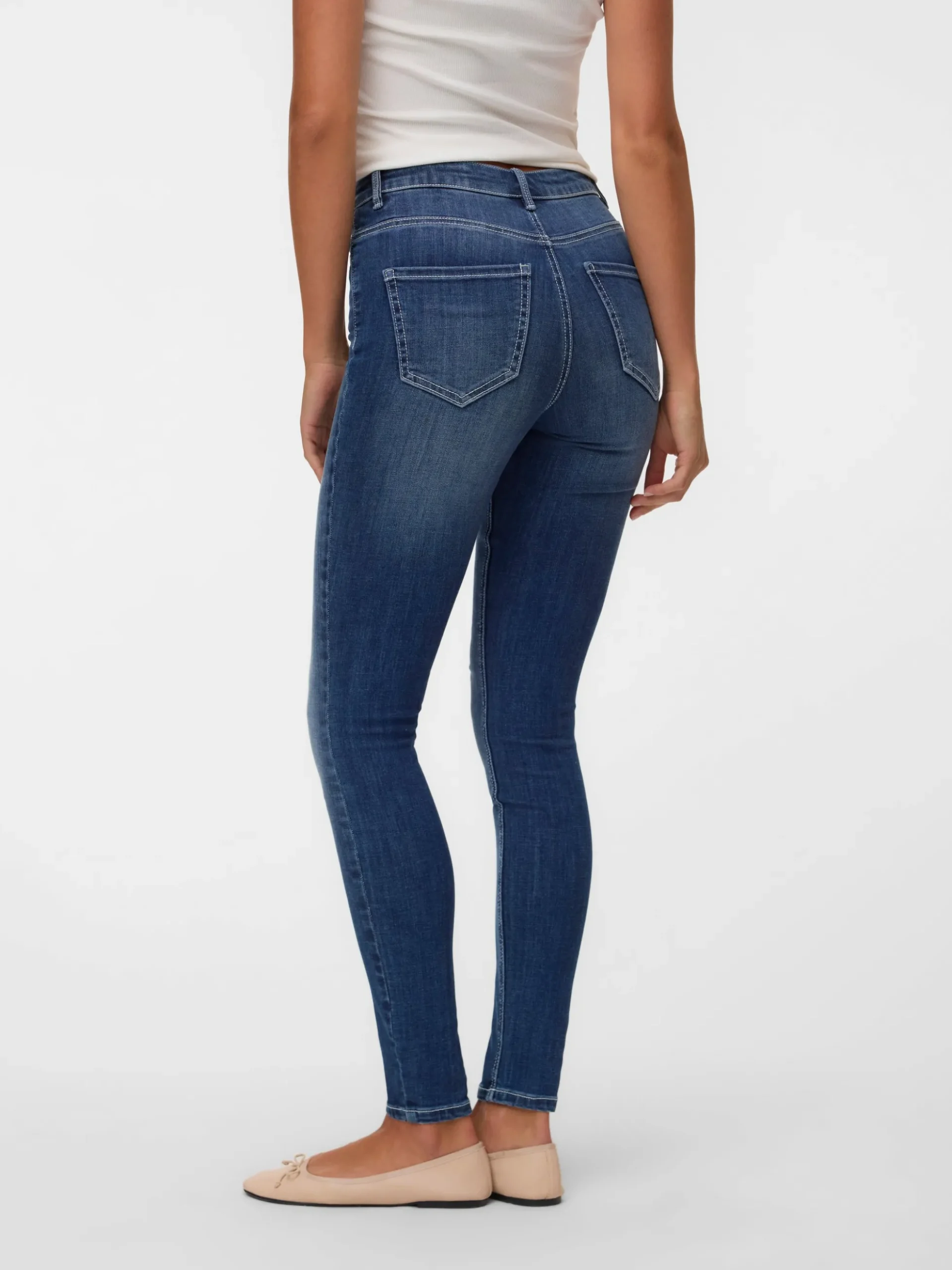 VMSOPHIA Hohe Taille Skinny Fit Jeans