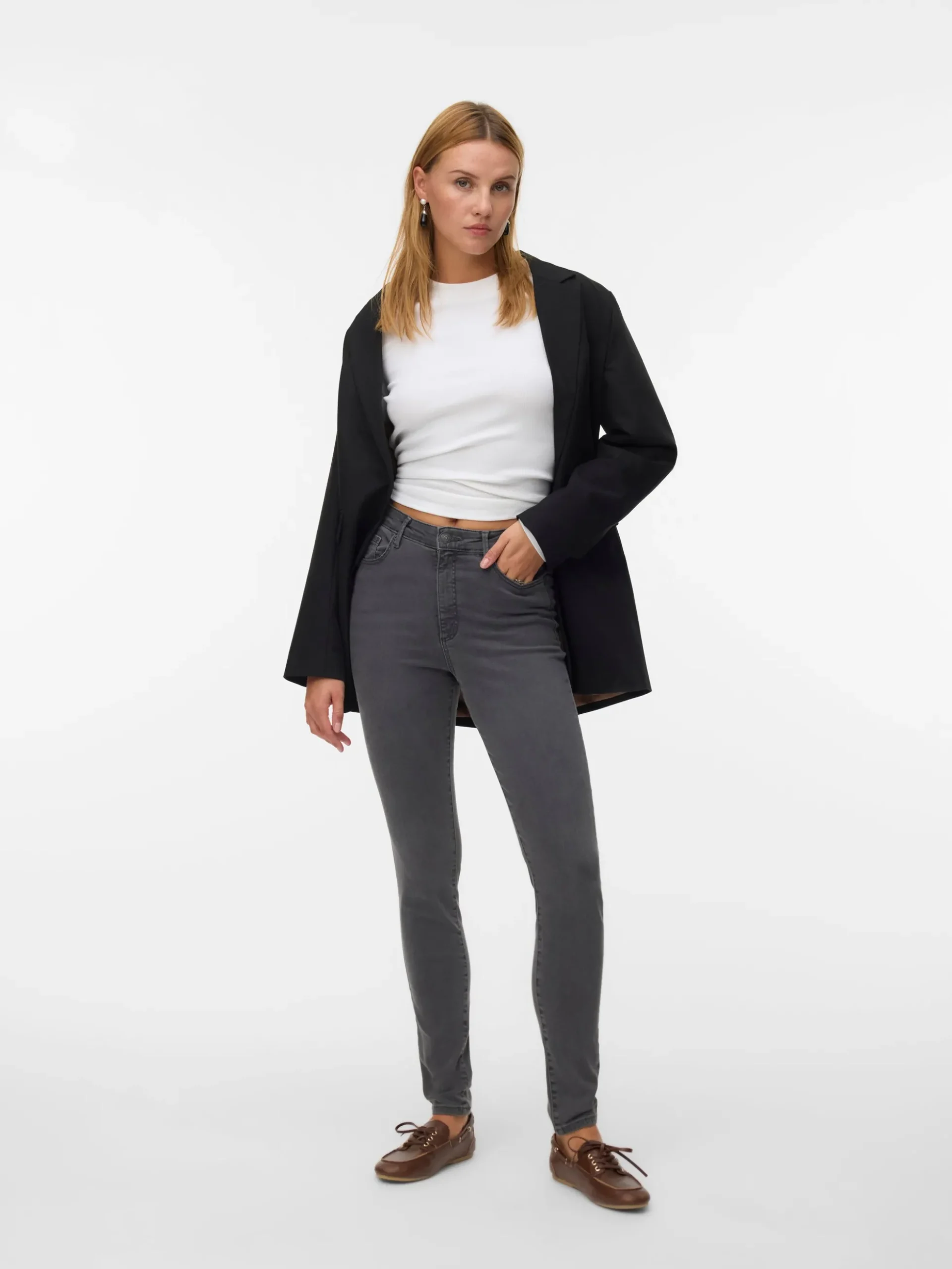 VMSOPHIA Hohe Taille Skinny Fit Jeans