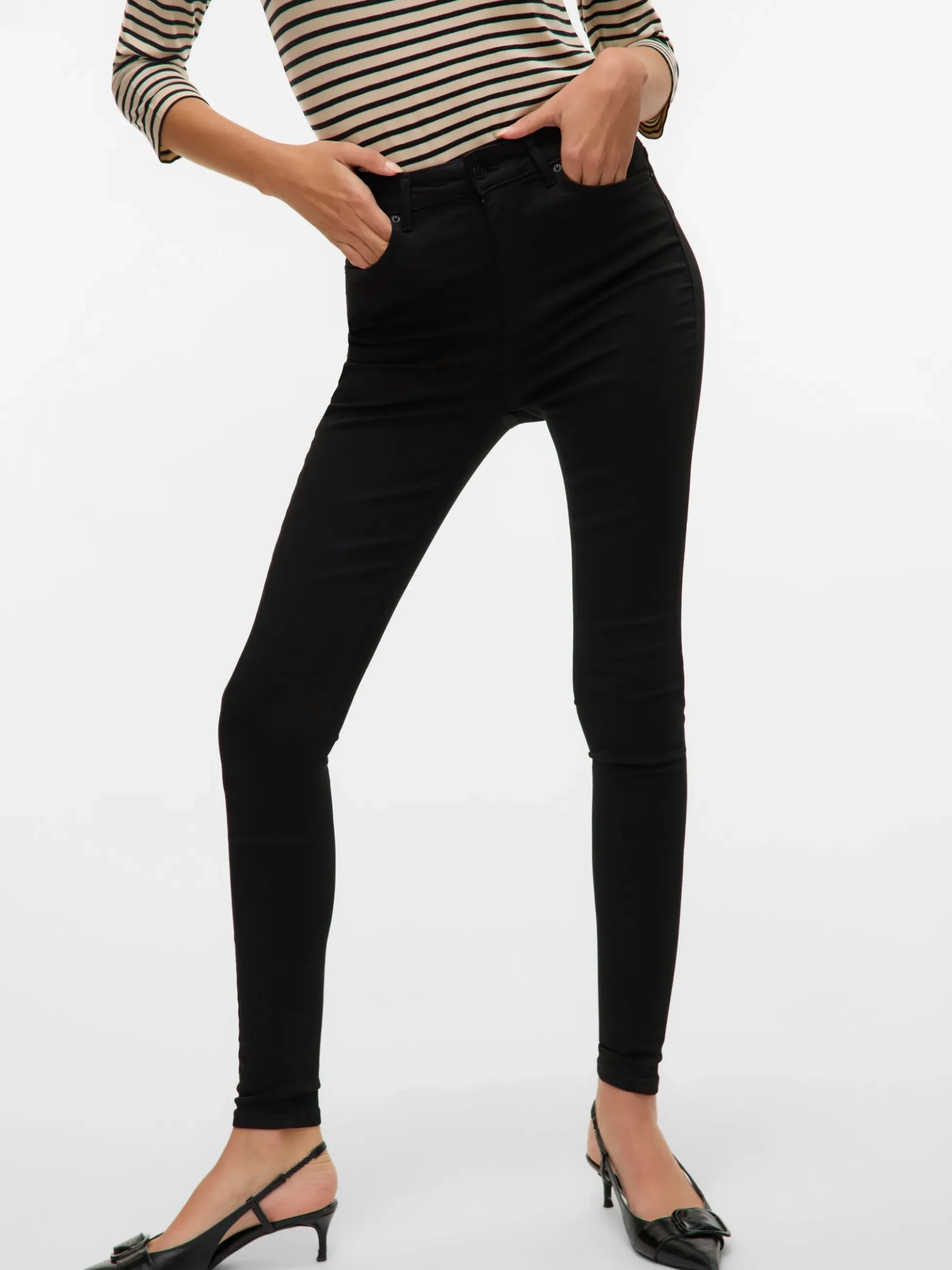 VMSOPHIA Hohe Taille Skinny Fit Jeans