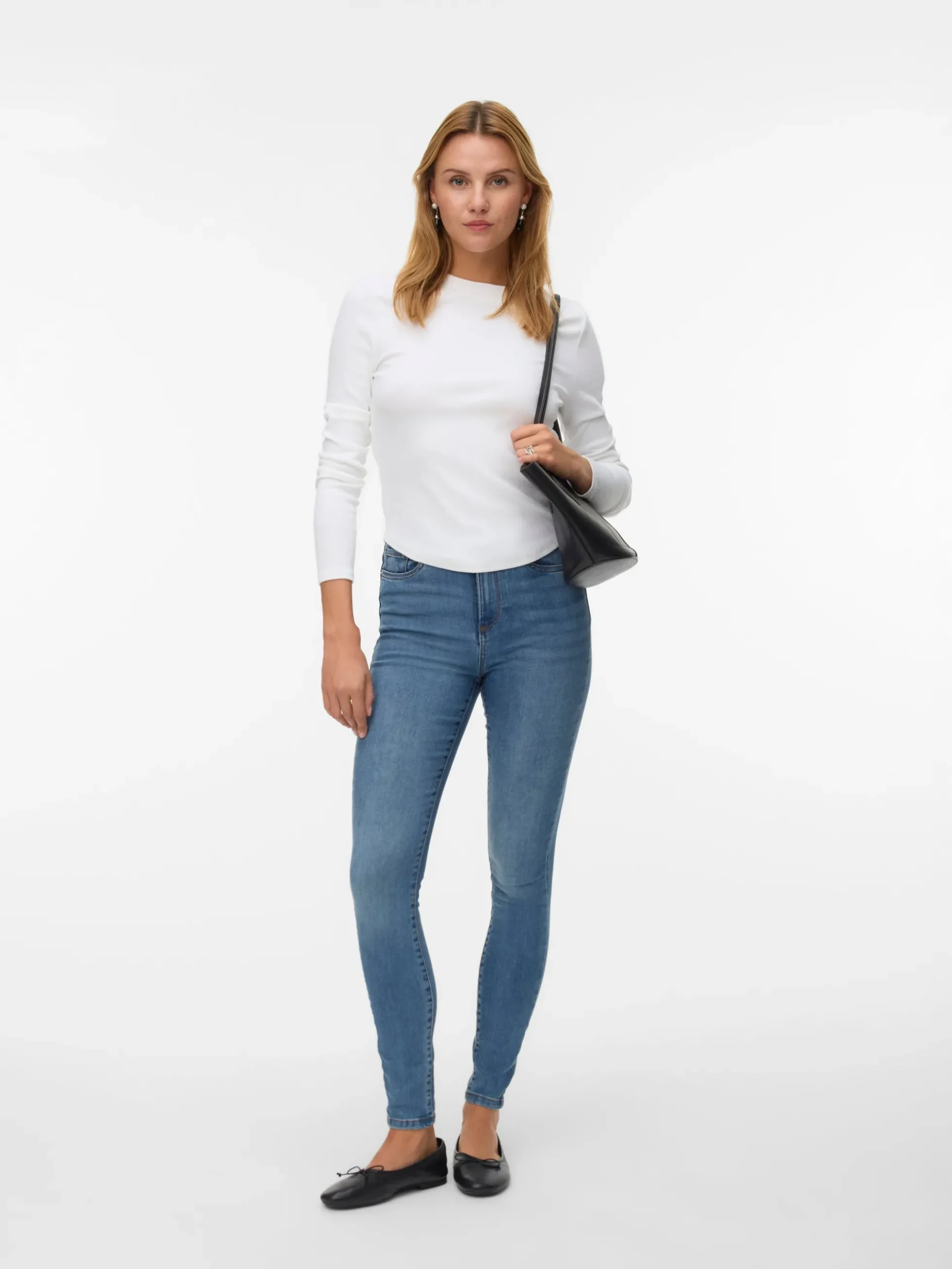 VMSOPHIA Hohe Taille Skinny Fit Jeans