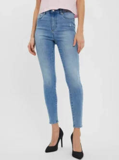 VMSOPHIA Hohe Taille Skinny Fit Jeans