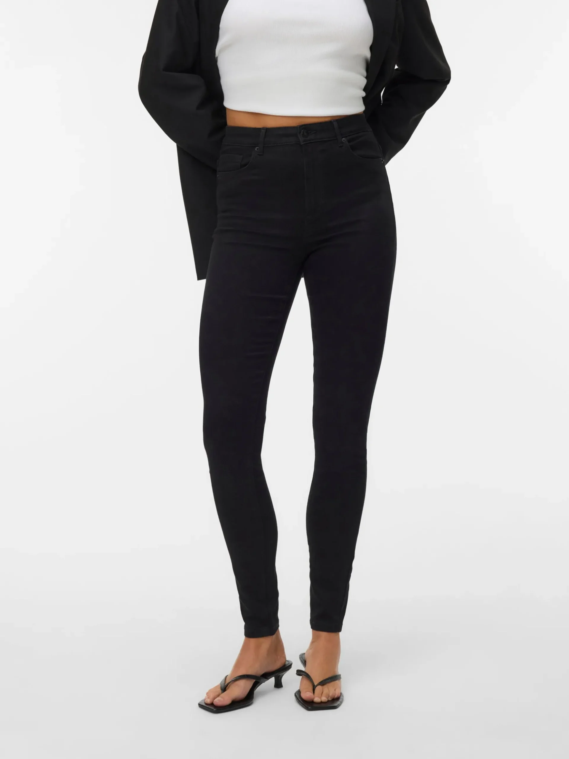 VMSOPHIA Hohe Taille Slim Fit Jeans
