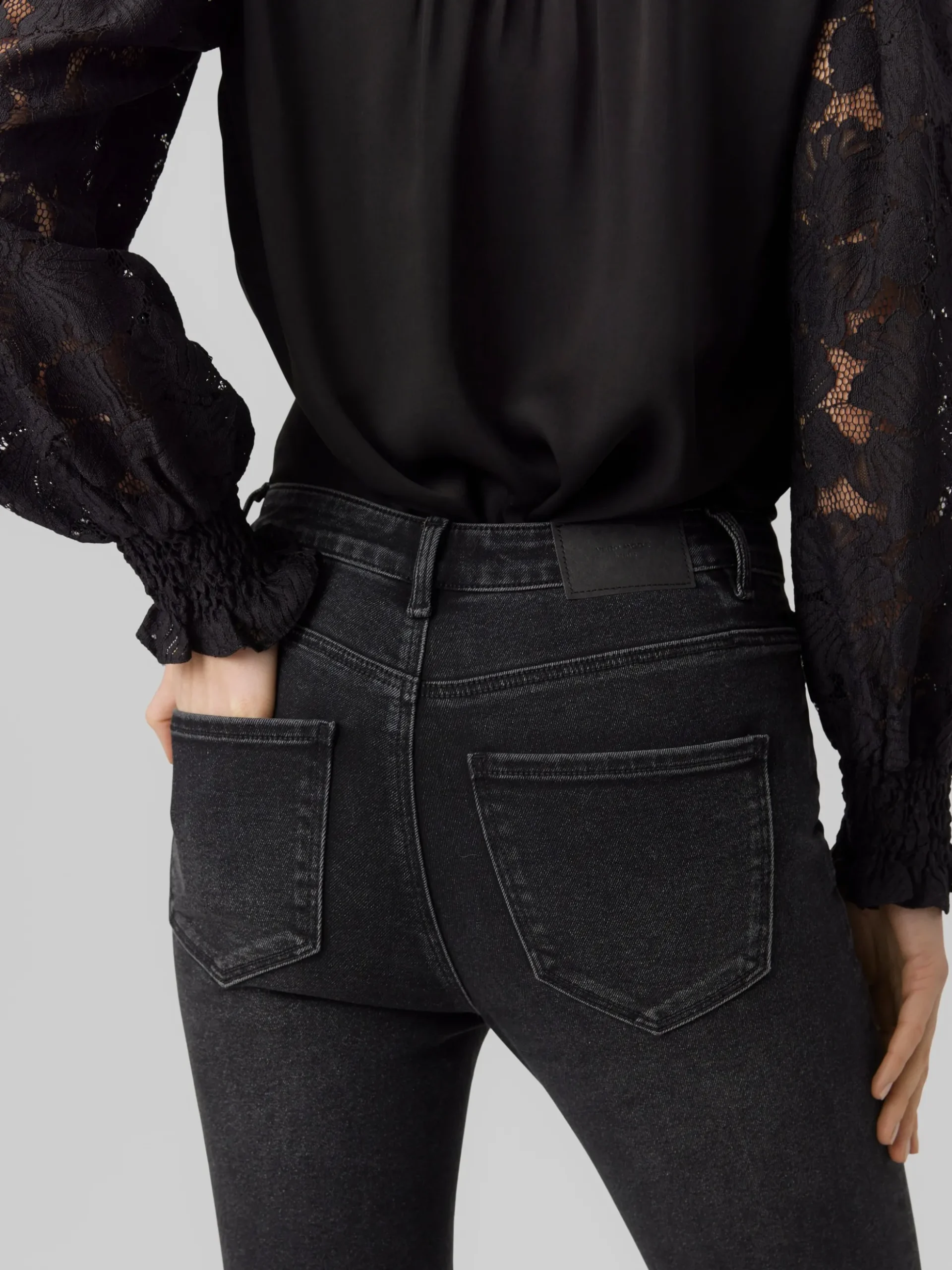 VMSOPHIA Hohe Taille Slim Fit Jeans