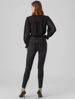 VMSOPHIA Hohe Taille Slim Fit Jeans