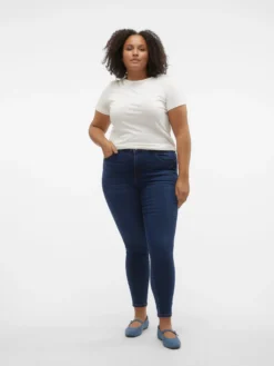 VMSOPHIA Hohe Taille Slim Fit Jeans