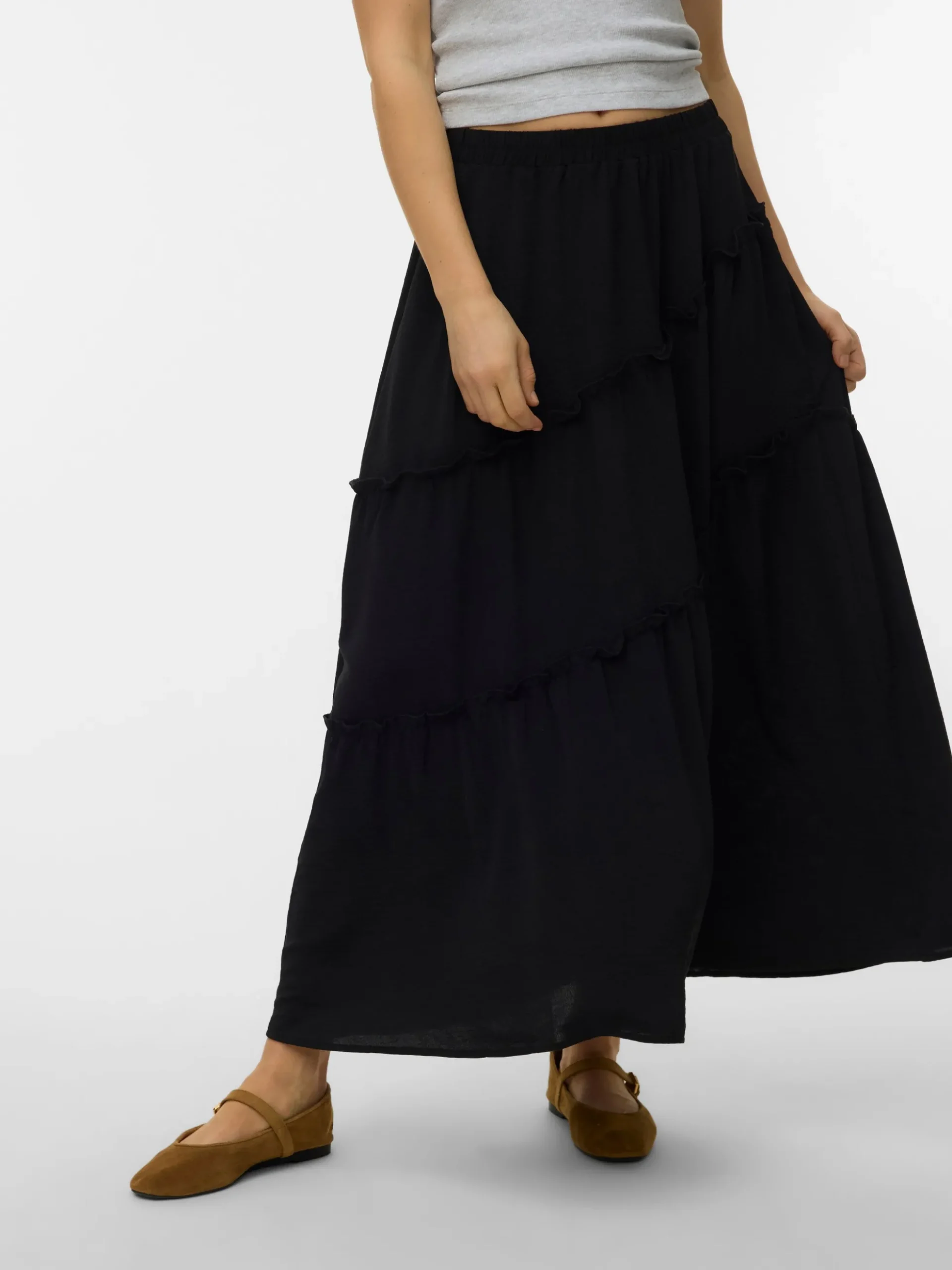 VMSTELLA Hohe Taille Langer Rock