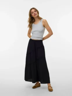 VMSTELLA Hohe Taille Langer Rock