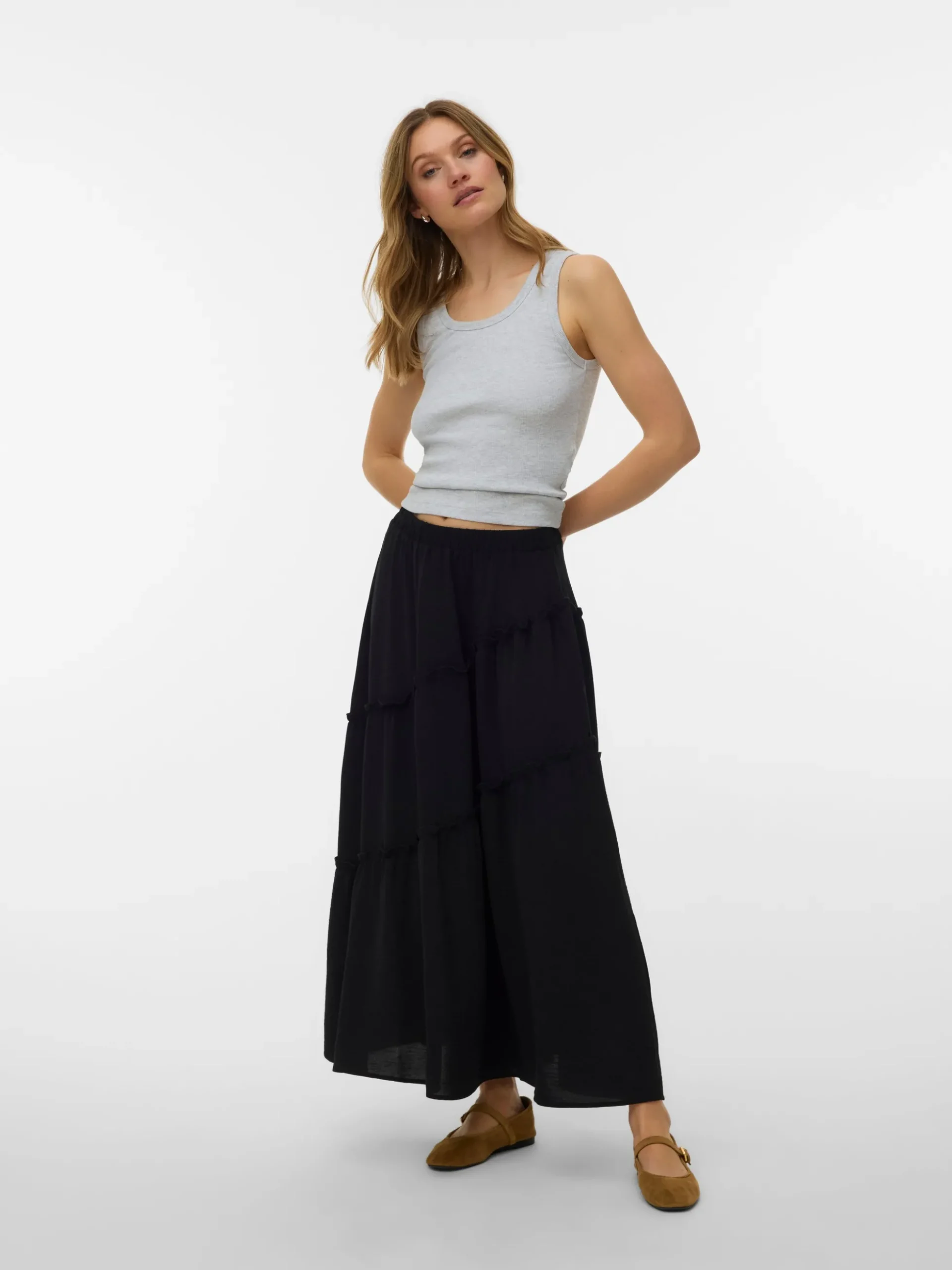 VMSTELLA Hohe Taille Langer Rock