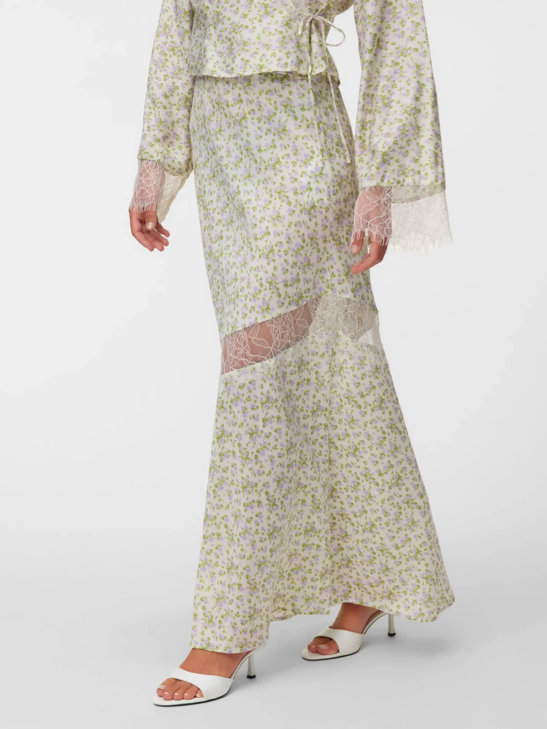 VMSUNNI Mittlere Taille Langer Rock