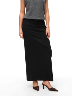 VMTAMI Mittlere Taille Langer Pinstripe Rock