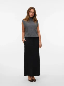 VMTAMI Mittlere Taille Langer Pinstripe Rock