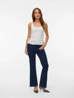 VMTANNA Hohe Taille Ausgestellt Jeans