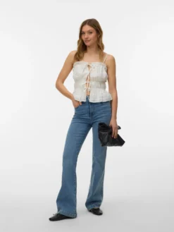 VMTANNA Hohe Taille Ausgestellt Jeans