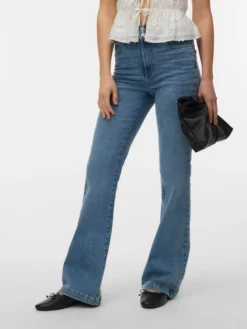 VMTANNA Hohe Taille Ausgestellt Jeans