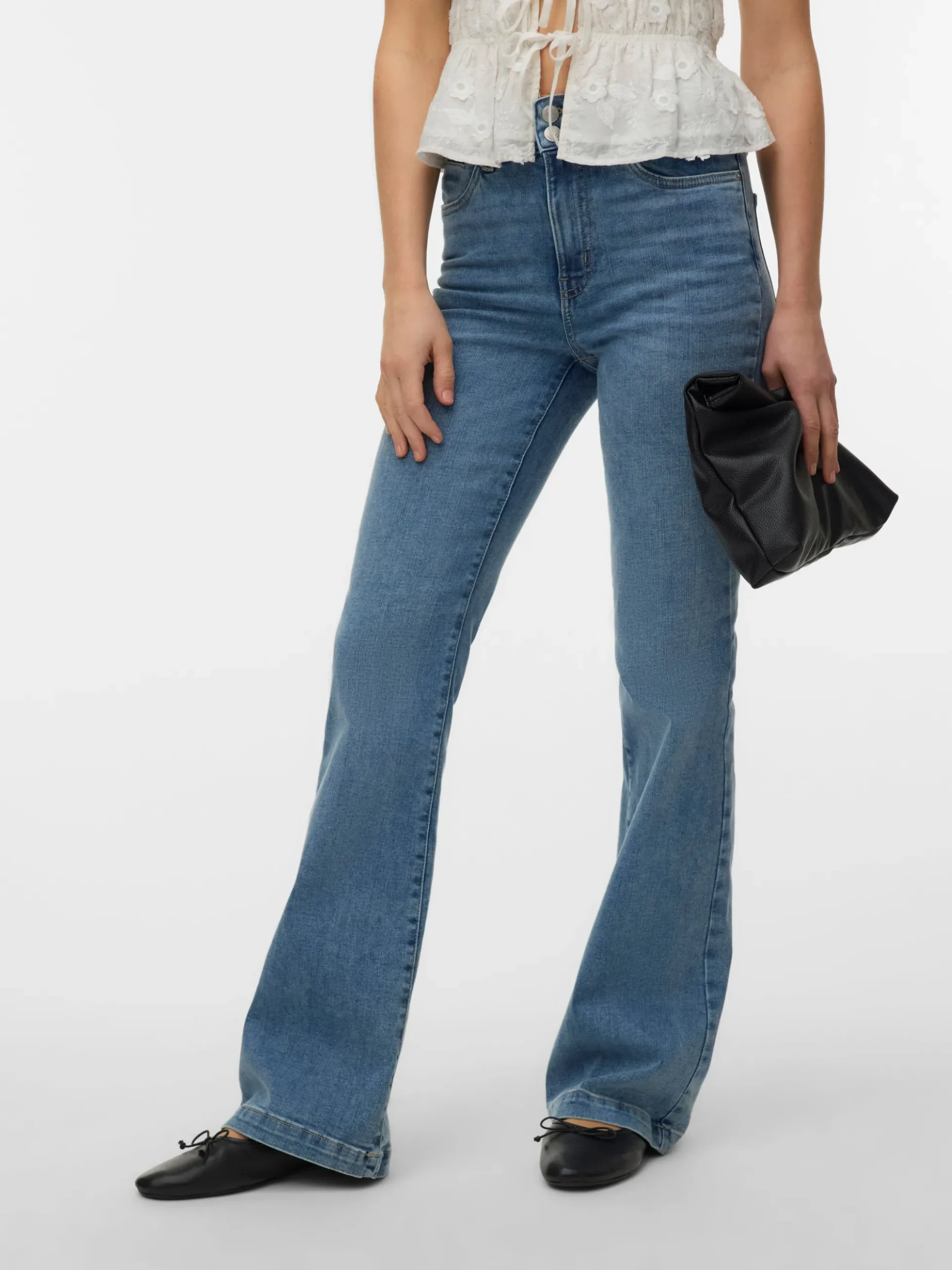 VMTANNA Hohe Taille Ausgestellt Jeans