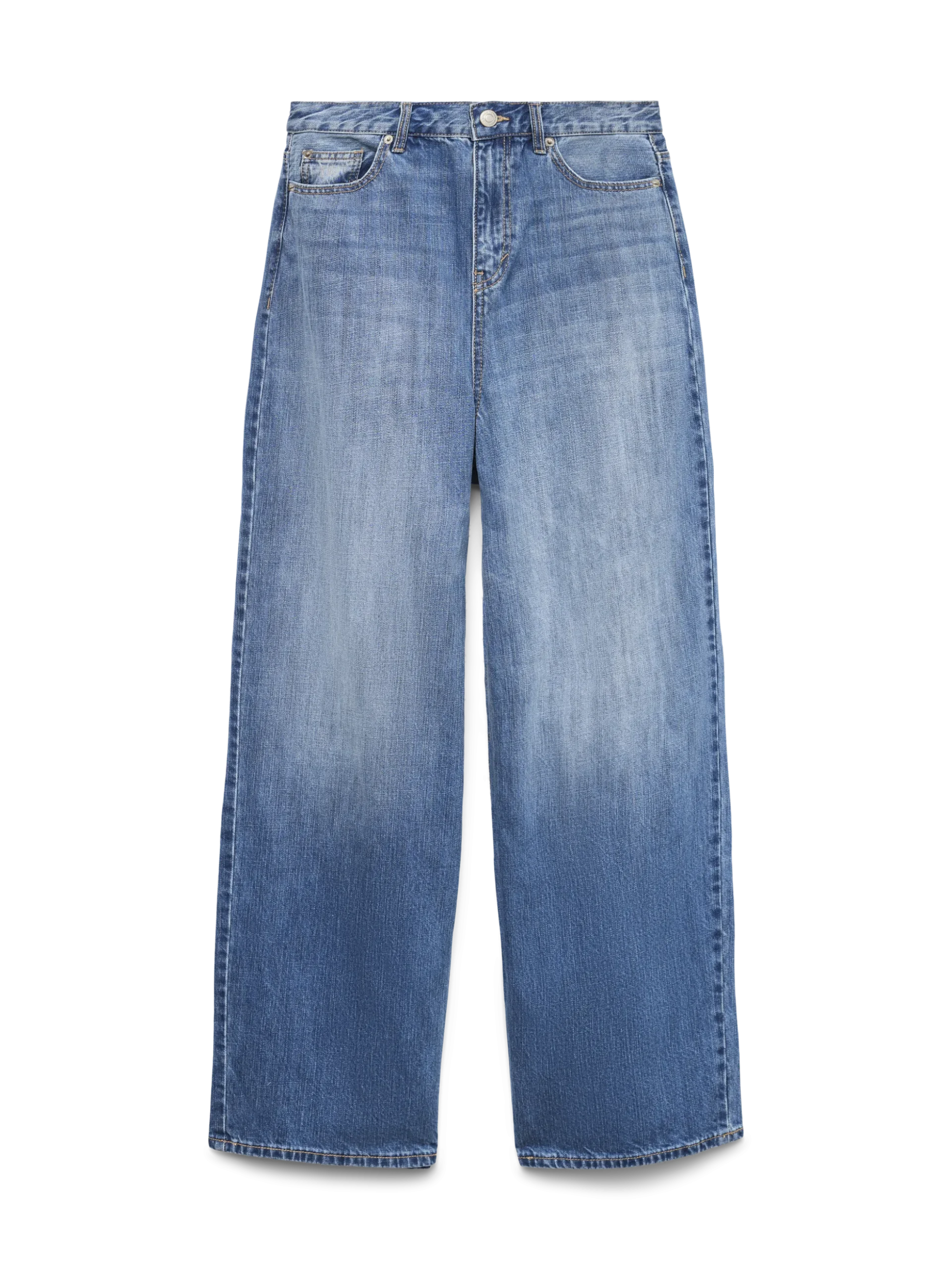 VMTAYLOR Mittlere Taille Weiter Beinschnitt Jeans