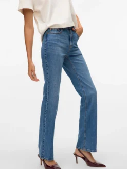 VMTESSA Hohe Taille Gerade geschnitten Jeans