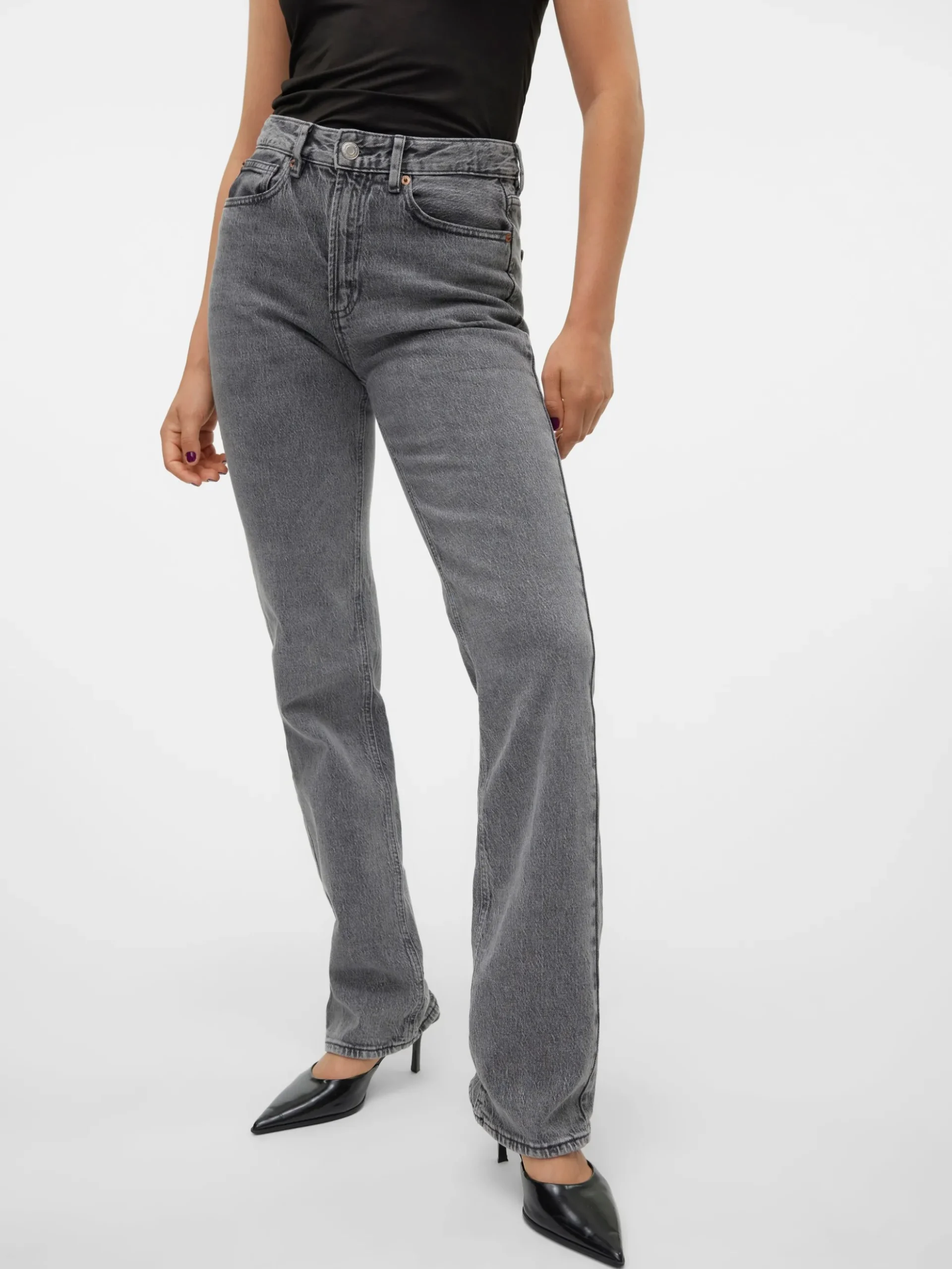 VMTESSA Hohe Taille Gerade geschnitten Jeans