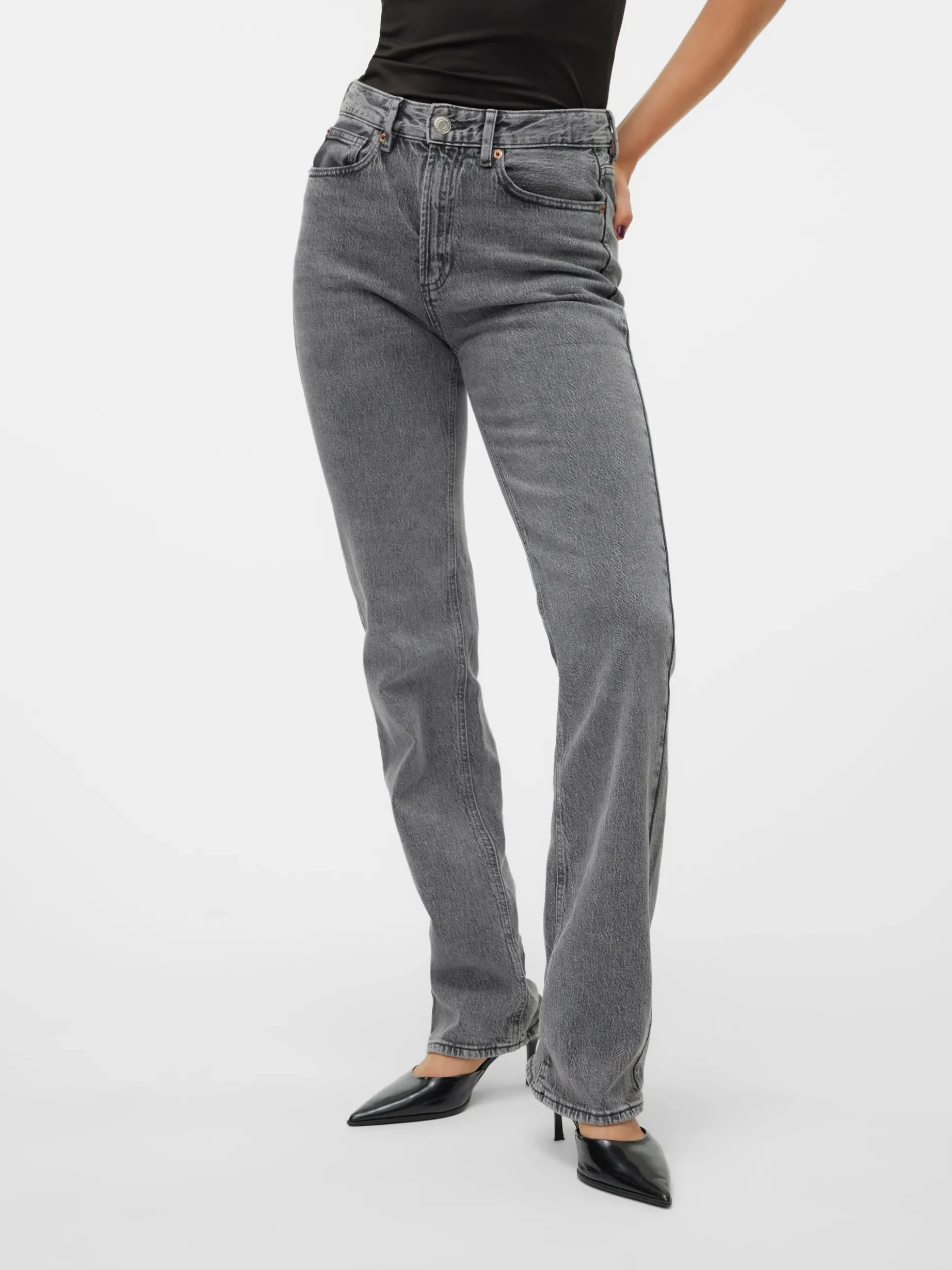 VMTESSA Hohe Taille Gerade geschnitten Jeans