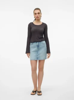 VMTESSA Hohe Taille Kurzer Rock