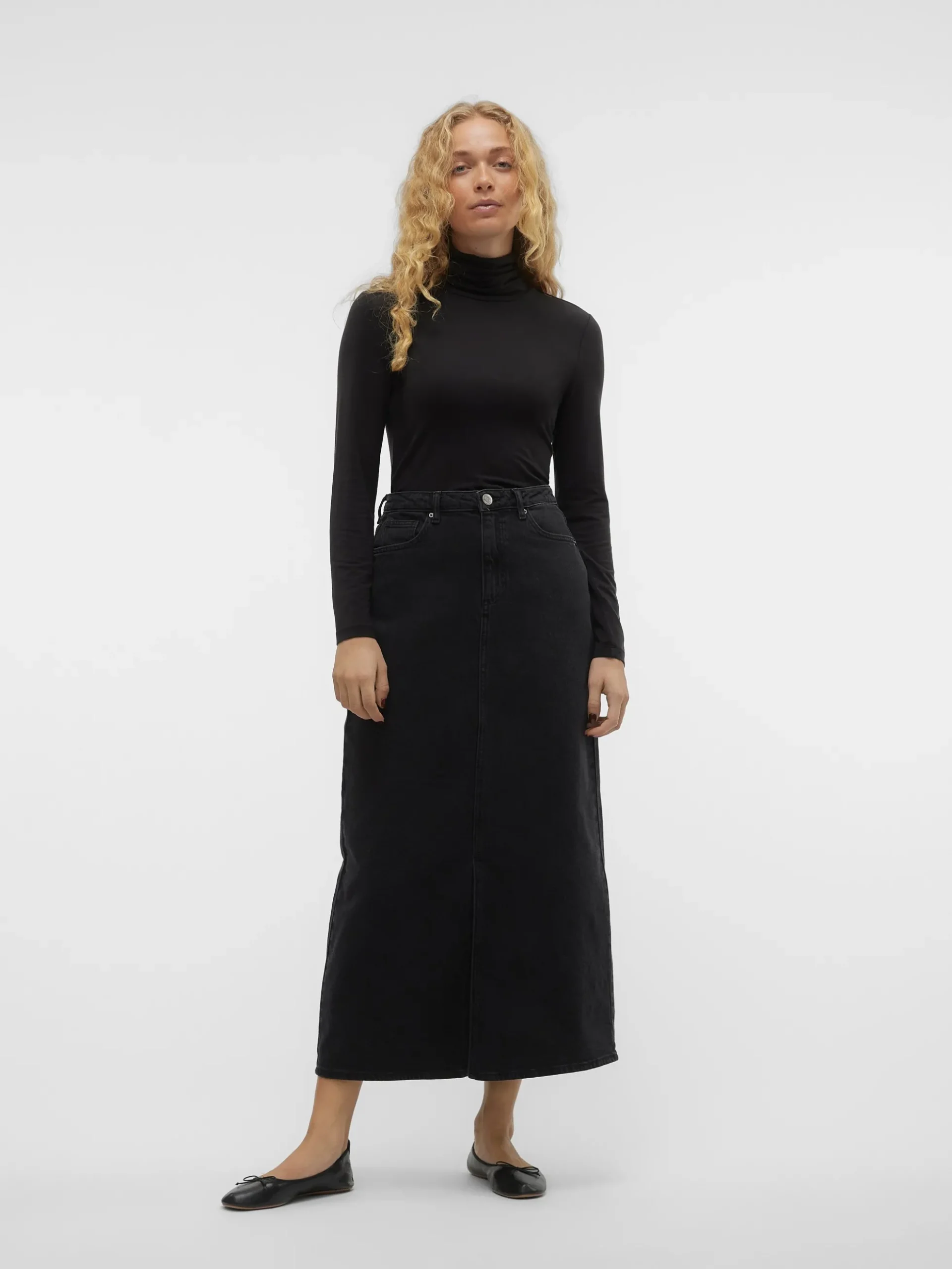 VMTESSA Hohe Taille Langer Rock