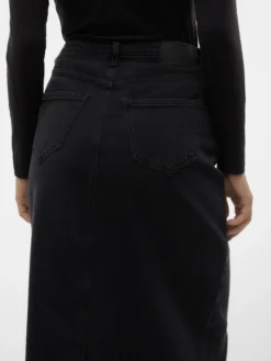 VMTESSA Hohe Taille Langer Rock