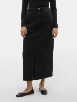 VMTESSA Hohe Taille Langer Rock