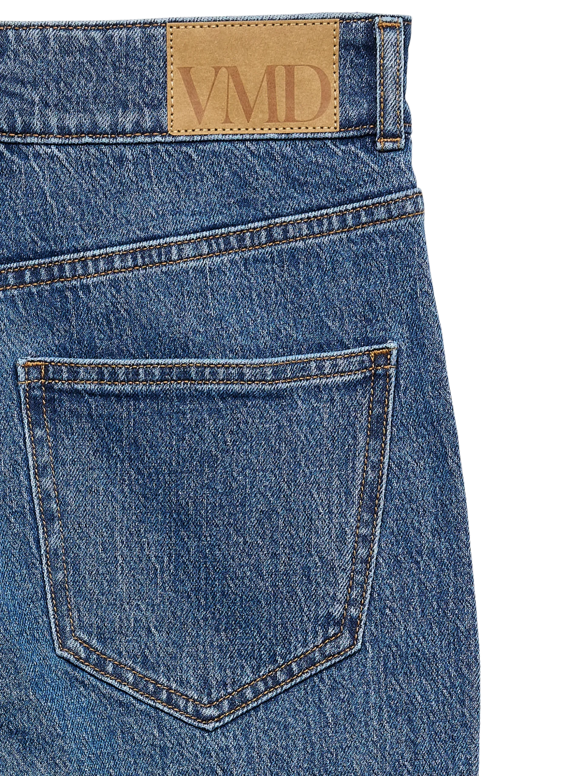 VMTESSA Hohe Taille Weite Passform - kurz geschnitten Jeans