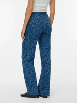 VMTESSA Hohe Taille Weite Passform - kurz geschnitten Jeans