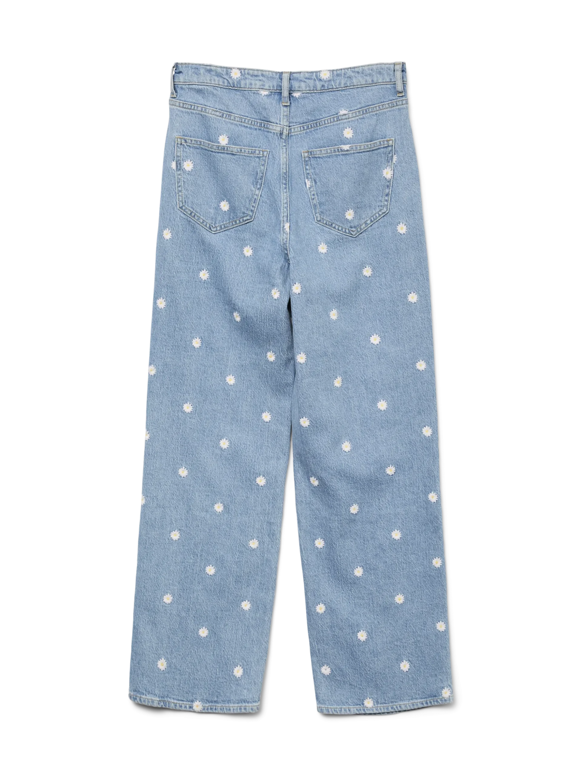 VMTESSA Hohe Taille Weite Passform - kurz geschnitten Jeans