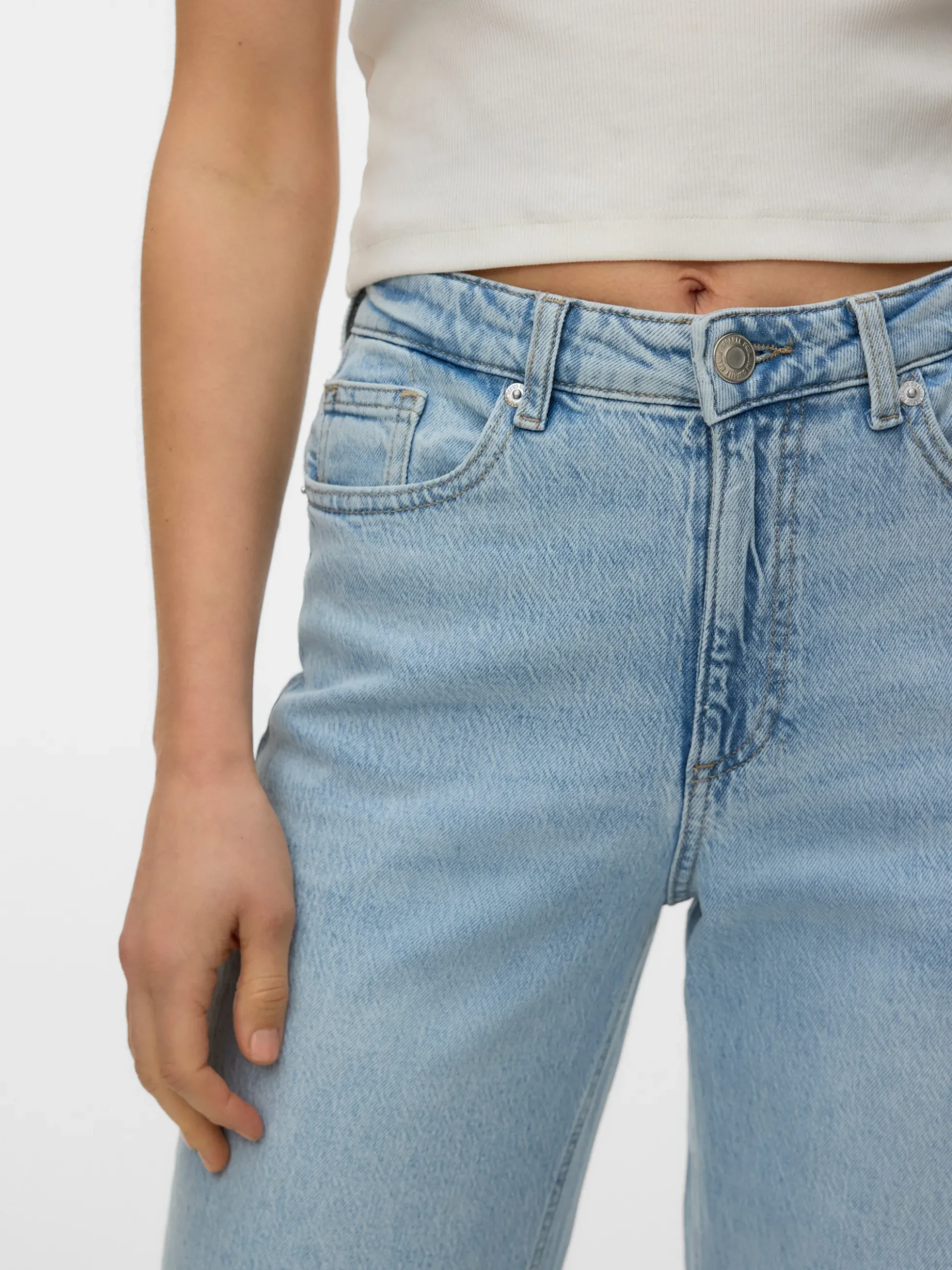 VMTESSA Hohe Taille Weiter Beinschnitt Jeans