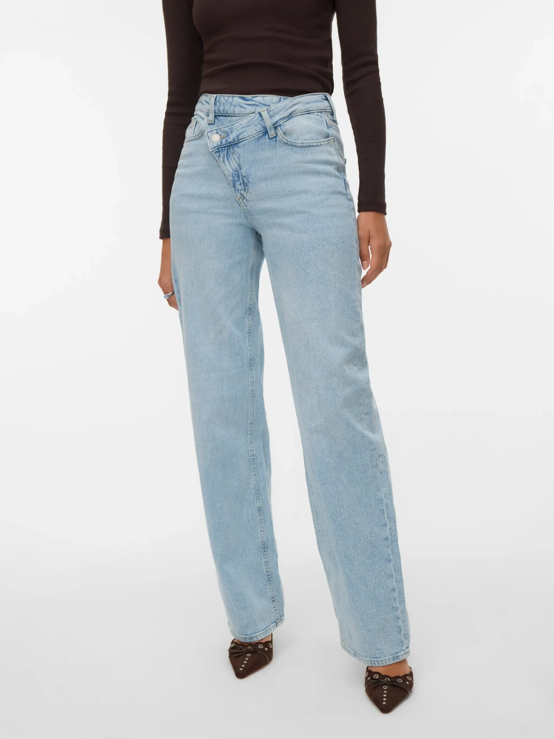 VMTESSA Hohe Taille Weiter Beinschnitt Jeans