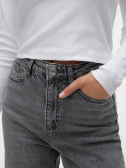 VMTESSA Hohe Taille Weiter Beinschnitt Jeans