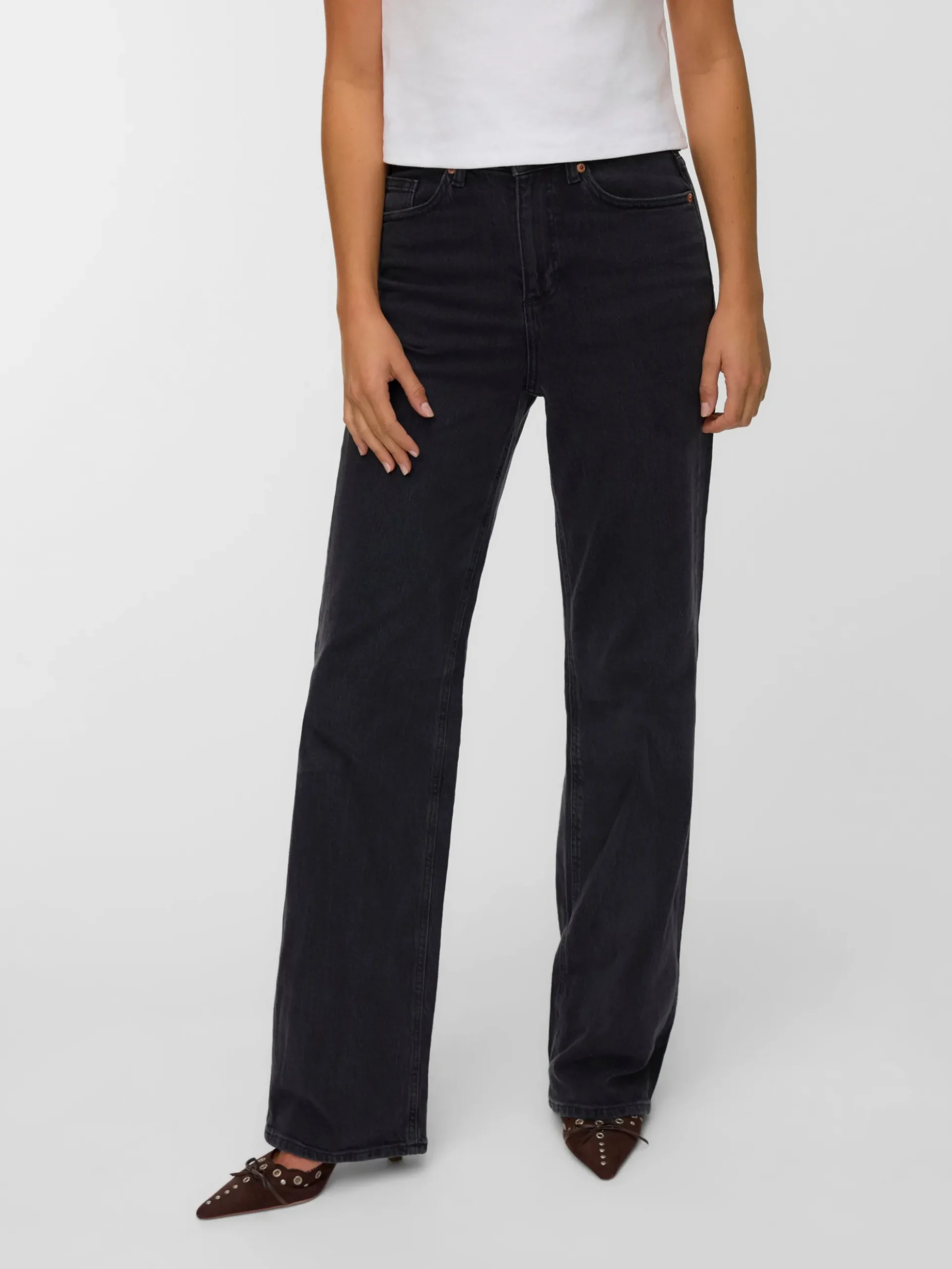 VMTESSA Hohe Taille Weiter Beinschnitt Jeans